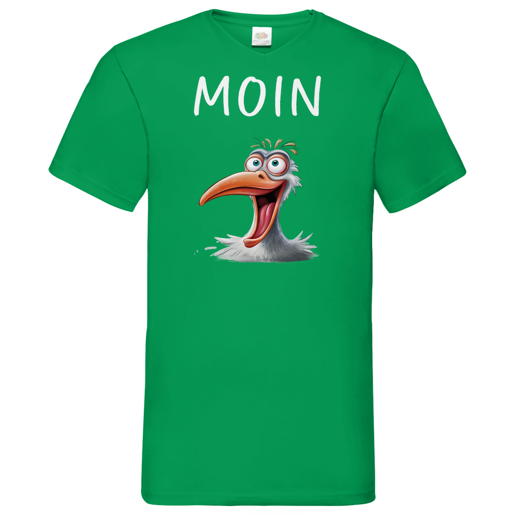 Herren Basic V-Neck T-Shirt MOINMOIN-06