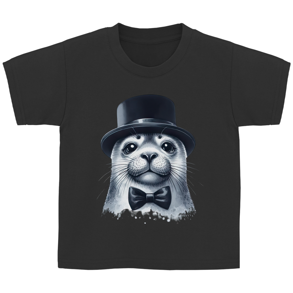 Kinder Basic T-Shirt Seehund-03