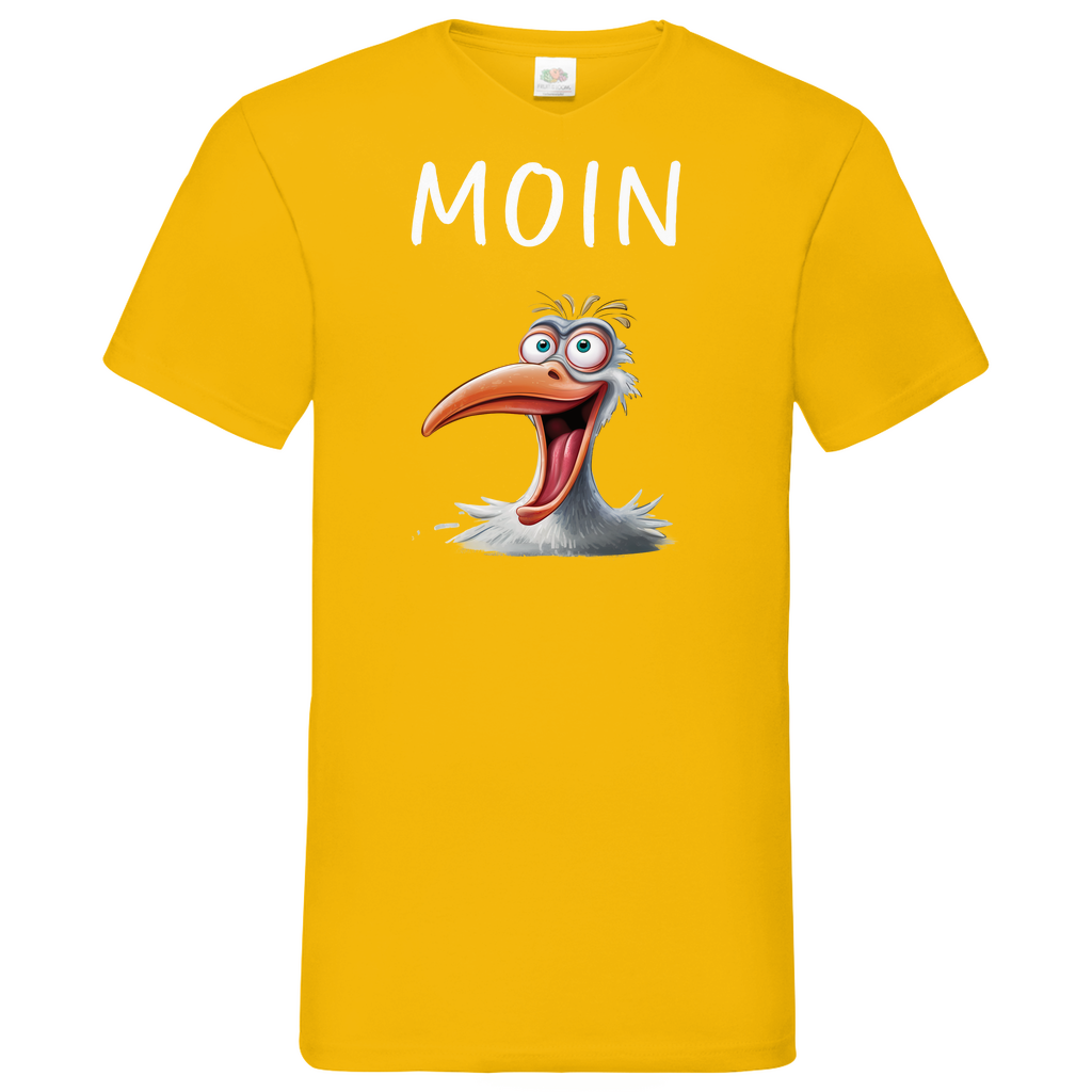 Herren Basic V-Neck T-Shirt MOINMOIN-06