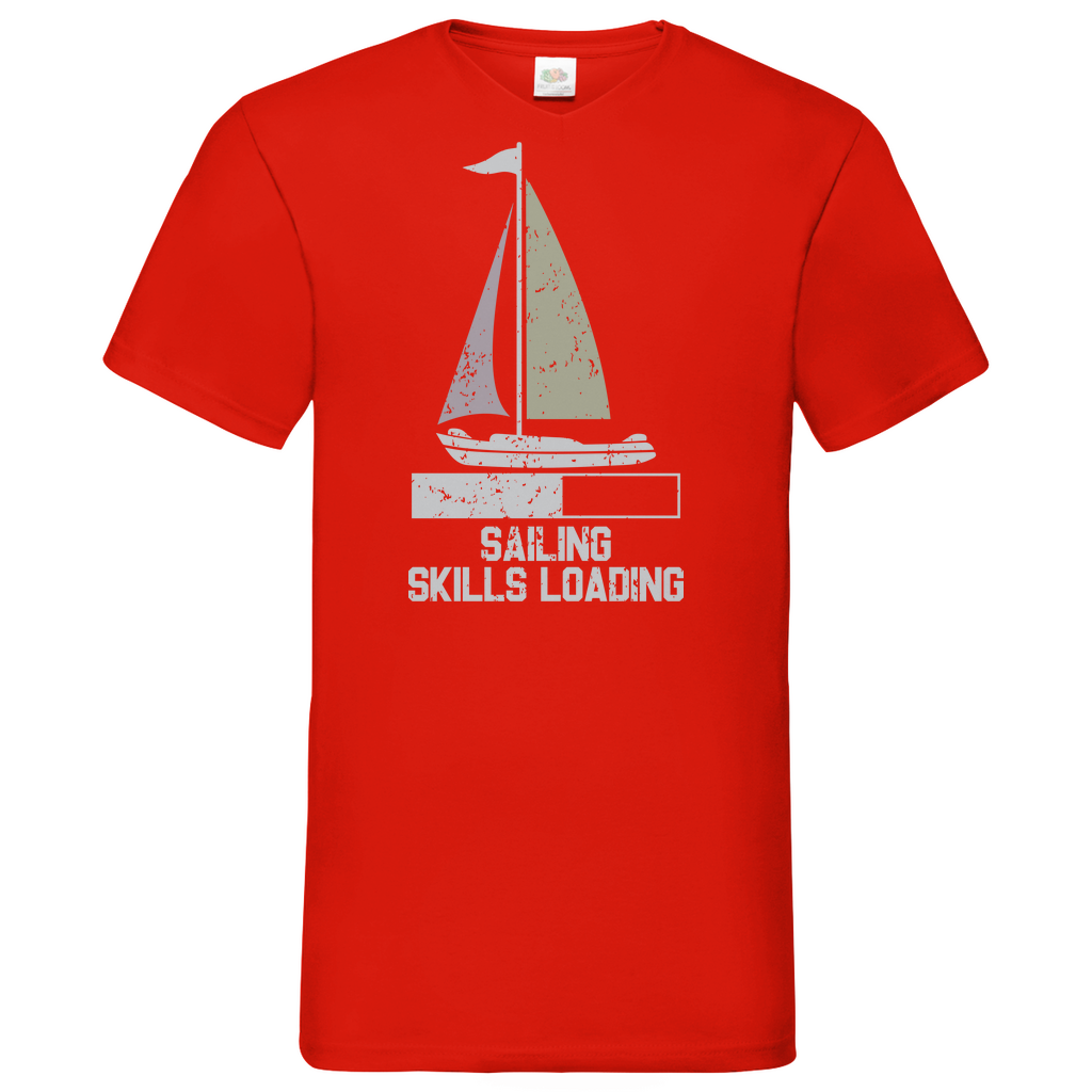 Herren Basic V-Neck T-Shirt Sailing-03