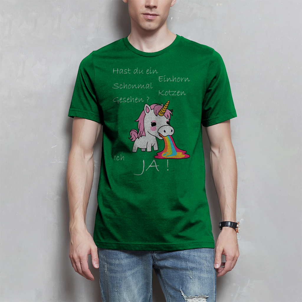Herren T-Shirt Einhorn-01