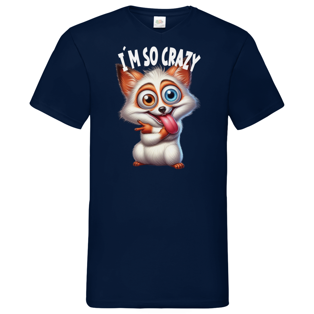 Herren Basic V-Neck T-Shirt spruch010