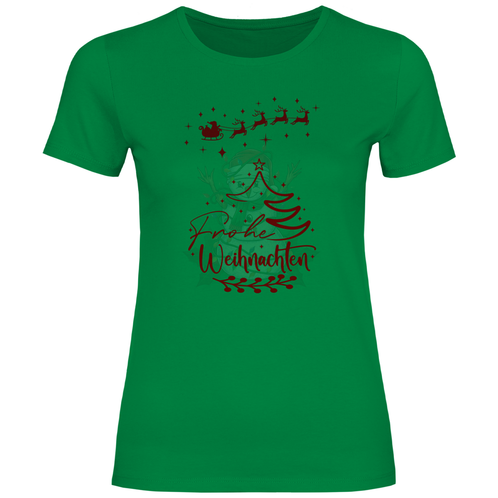 Damen T-Shirt weihnachten-09