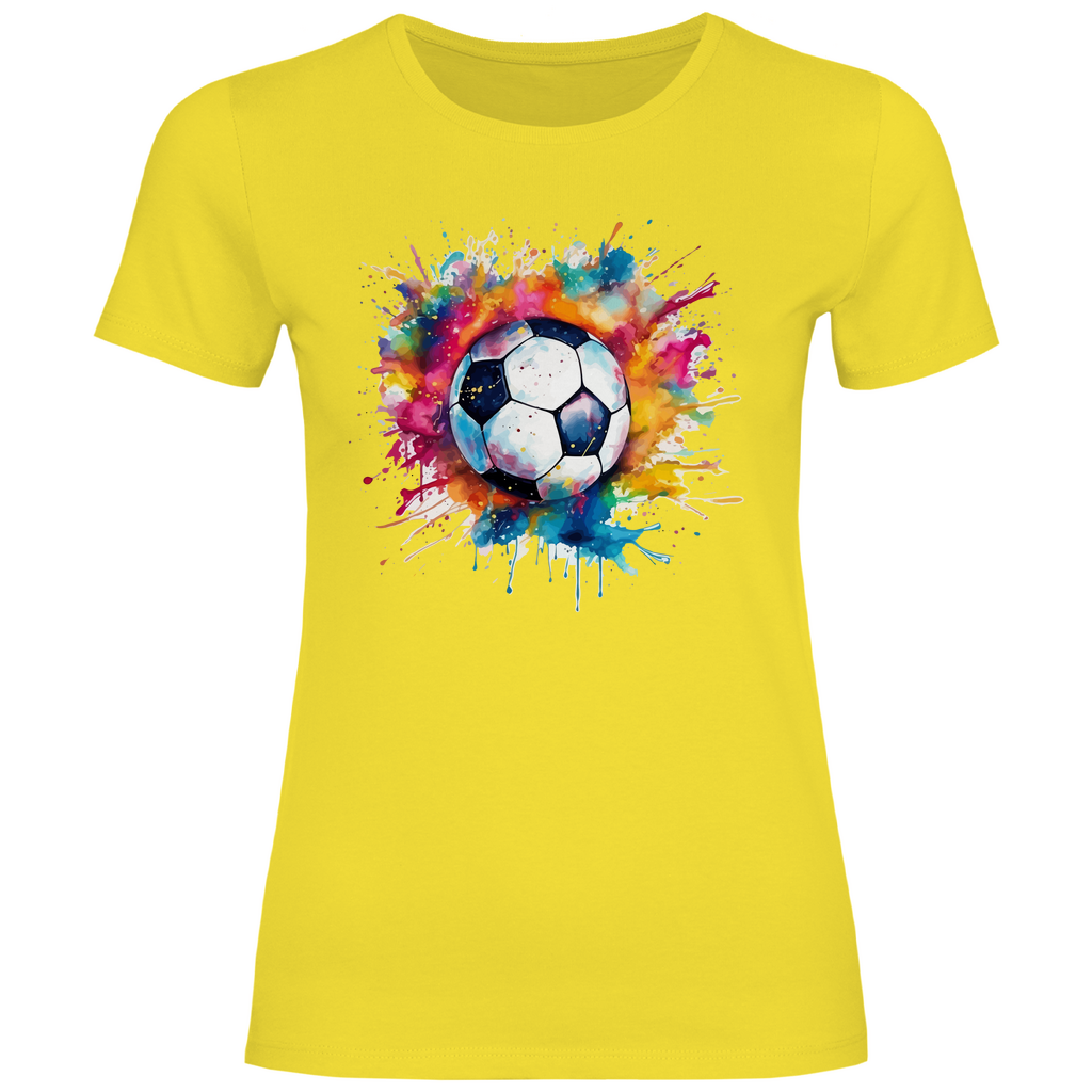 Damen T-Shirt Fußball-01