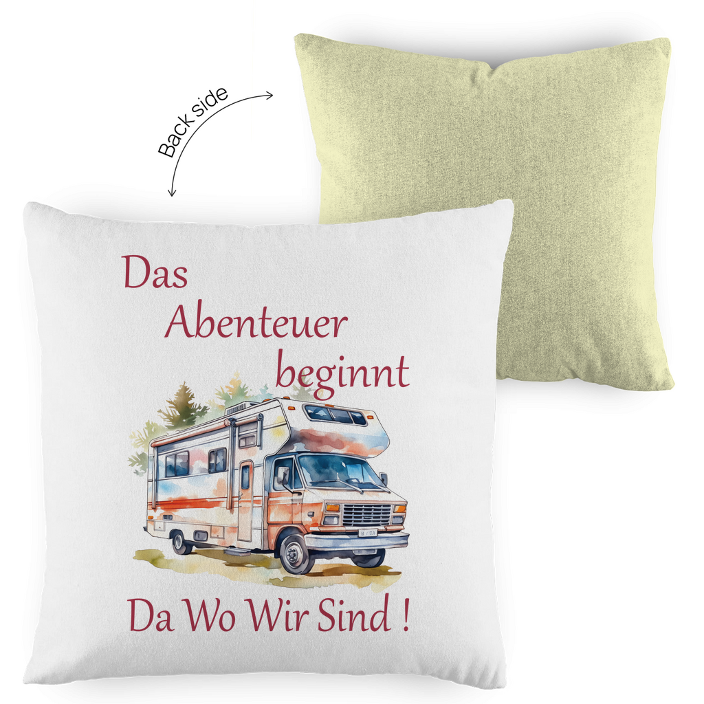 Kopfkissen zweifarbig Das Abenteuer beginnt-01