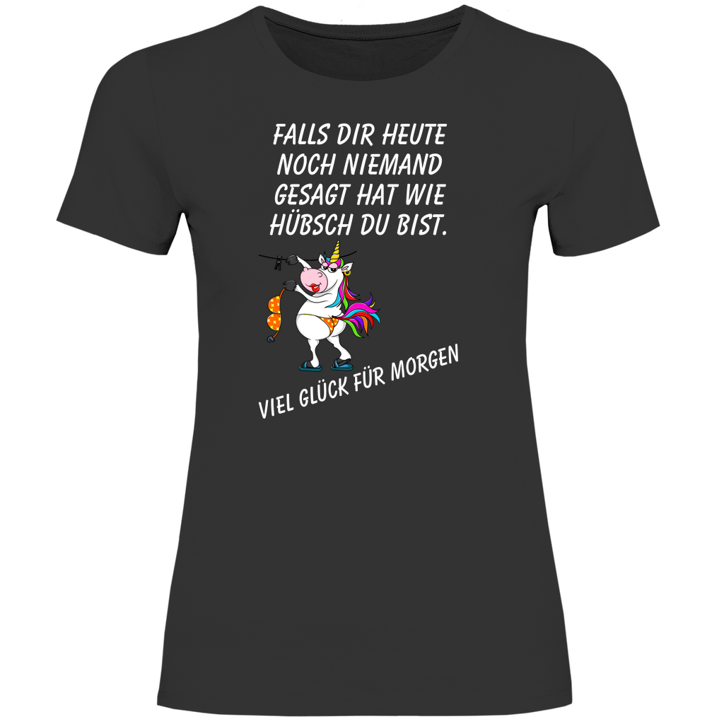 Damen T-Shirt wie hübsch