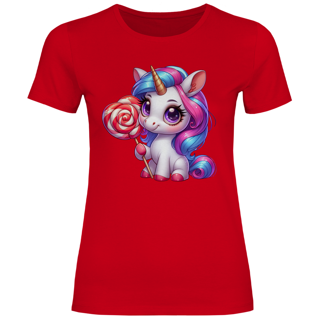 Damen T-Shirt Einhorn-02