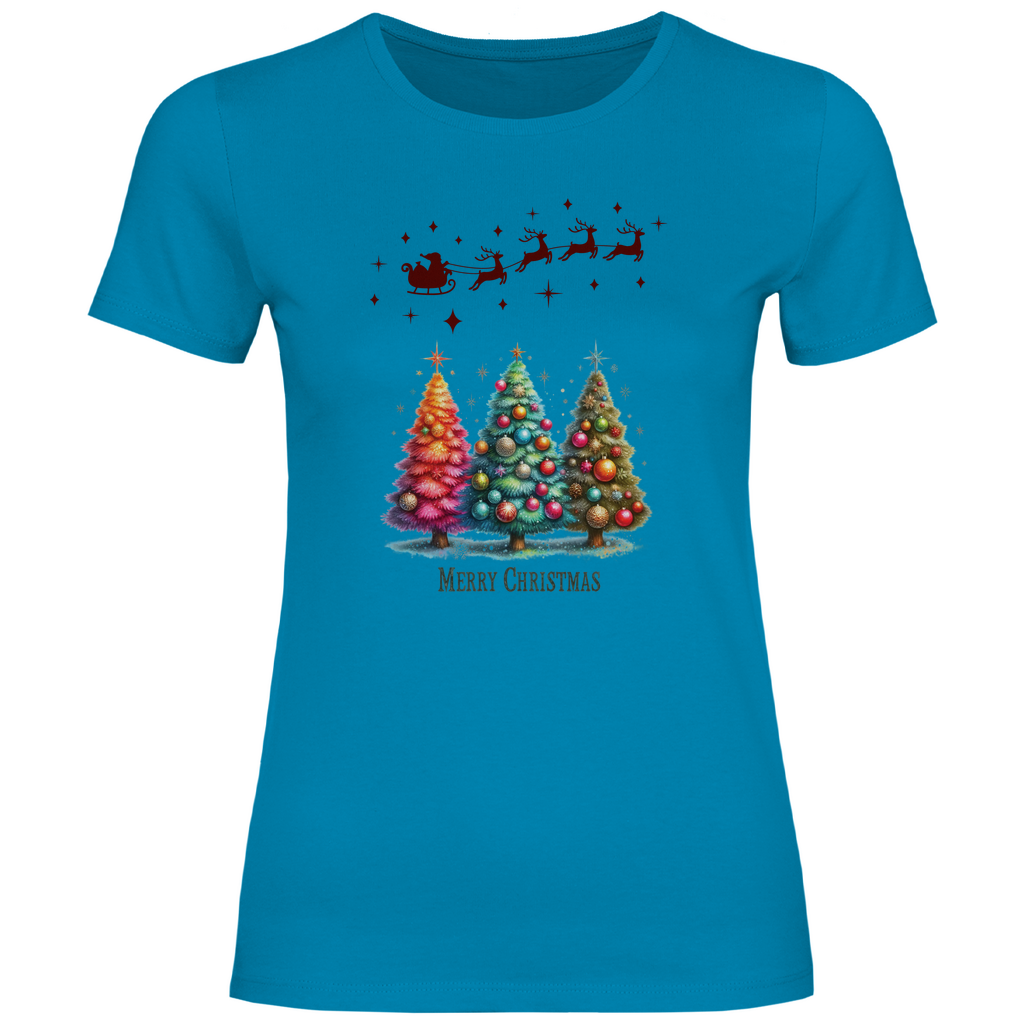 Damen T-Shirt weihnachten-08