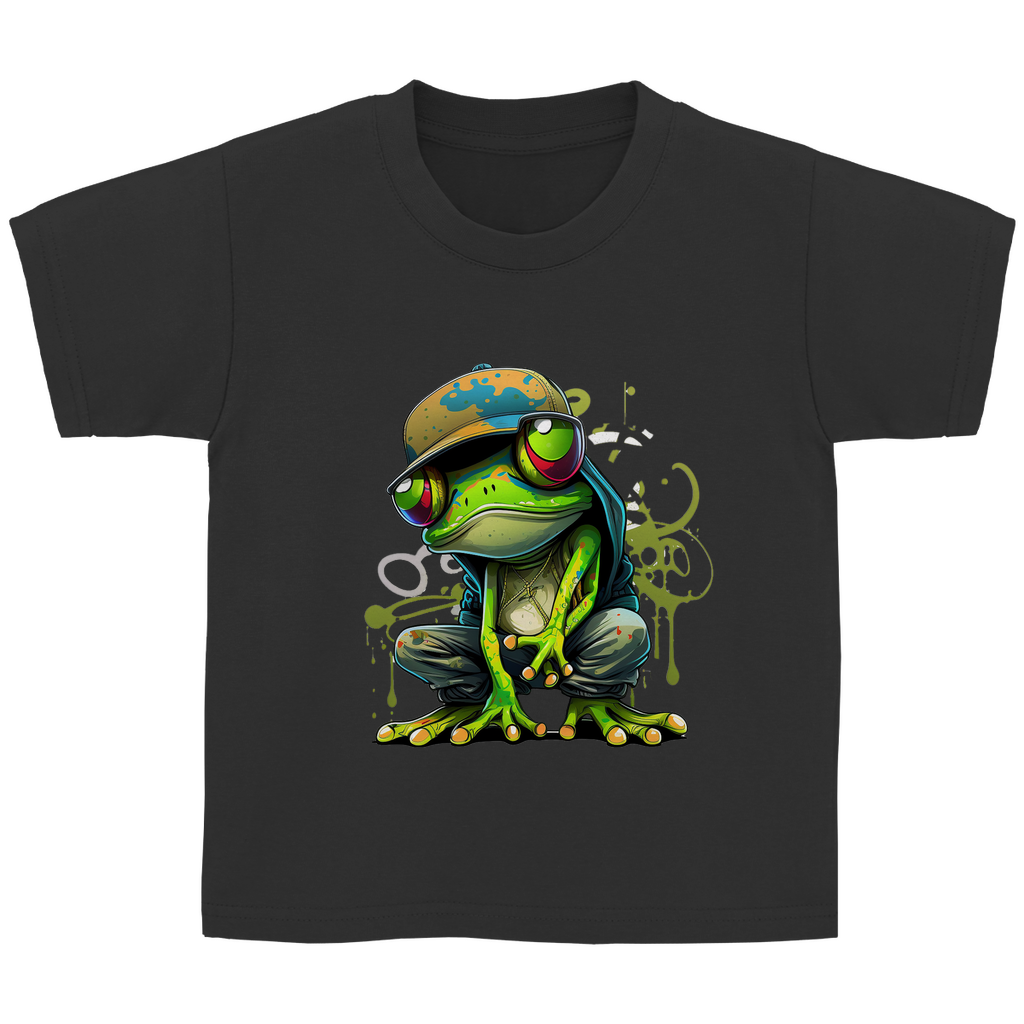 Kinder Basic T-Shirt Frosch-2