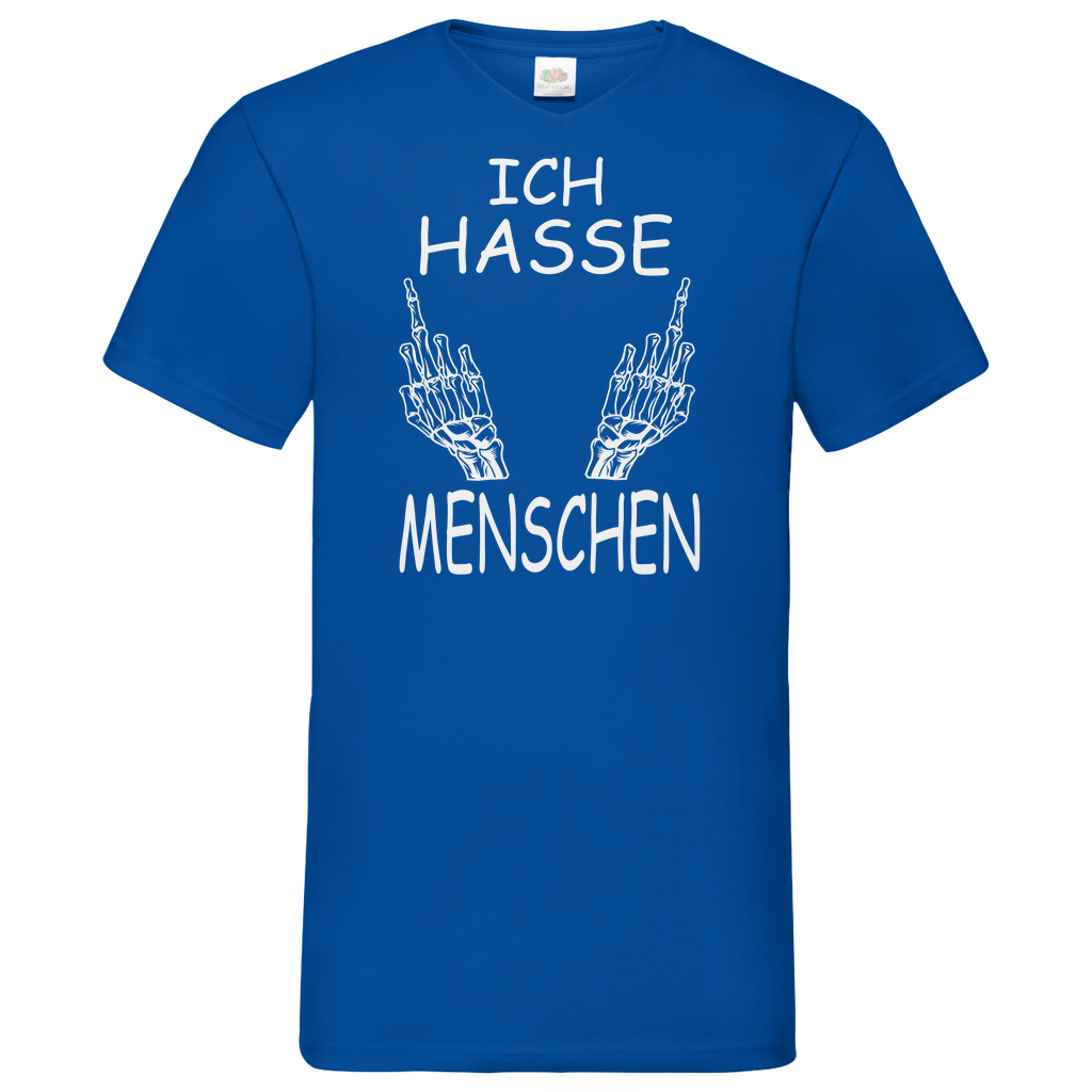 Herren Basic V-Neck T-Shirt spruch030