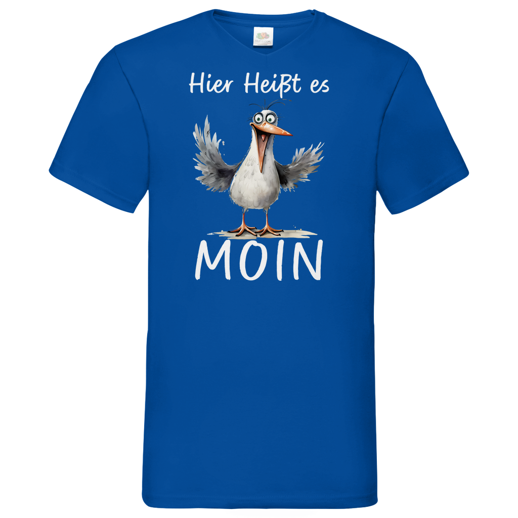 Herren Basic V-Neck T-Shirt MOINMOIN-07