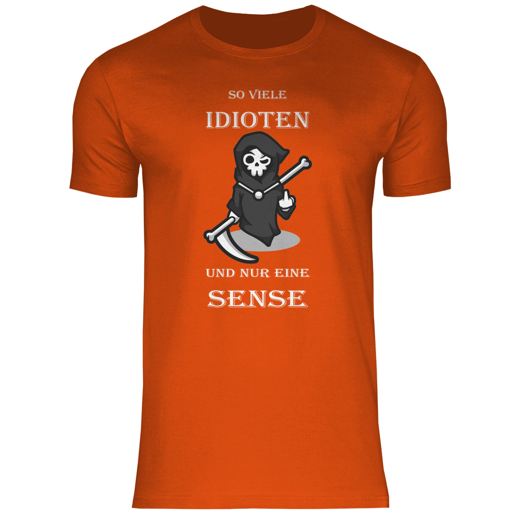 Herren T-Shirt So viele Idioten-01