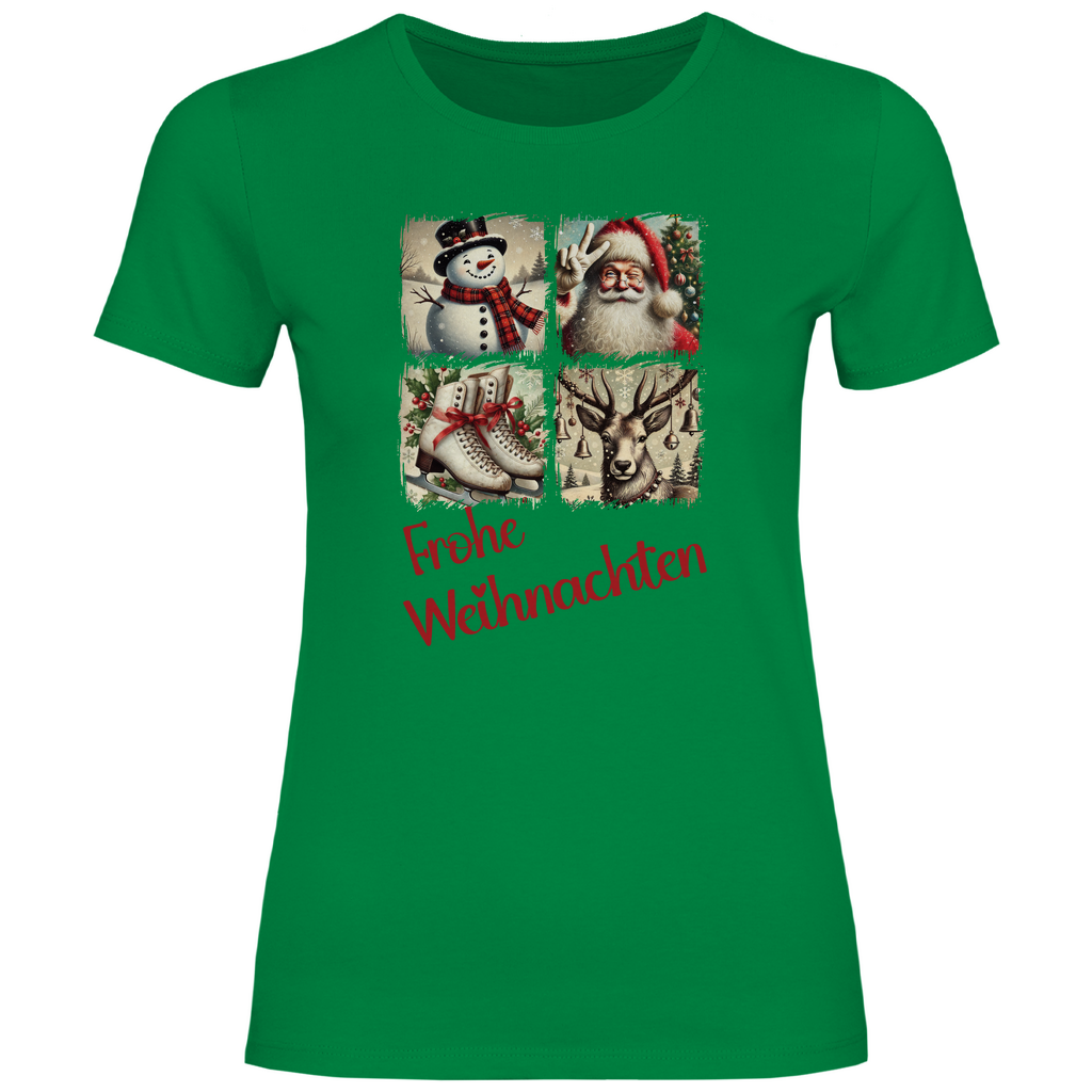 Damen T-Shirt weihnachten-10