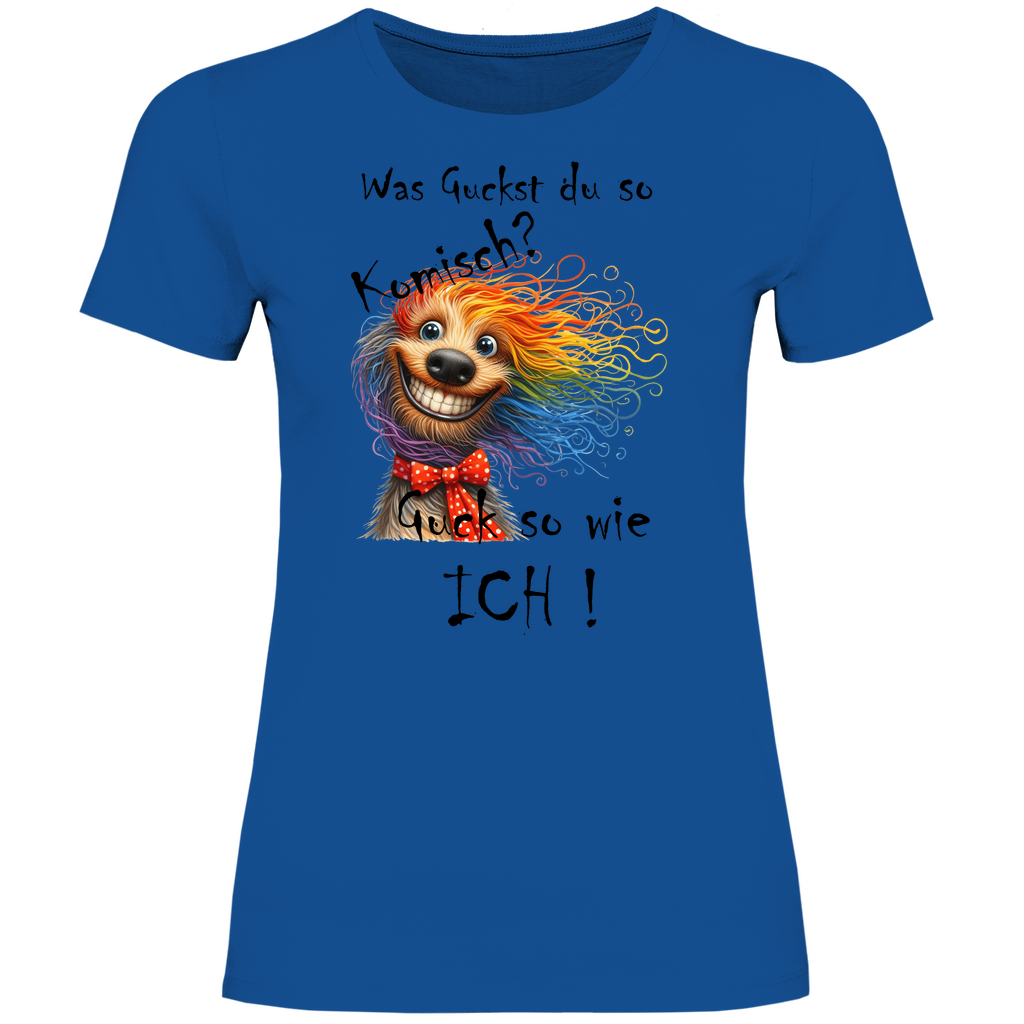 Damen T-Shirt was kuckst du ? 03S