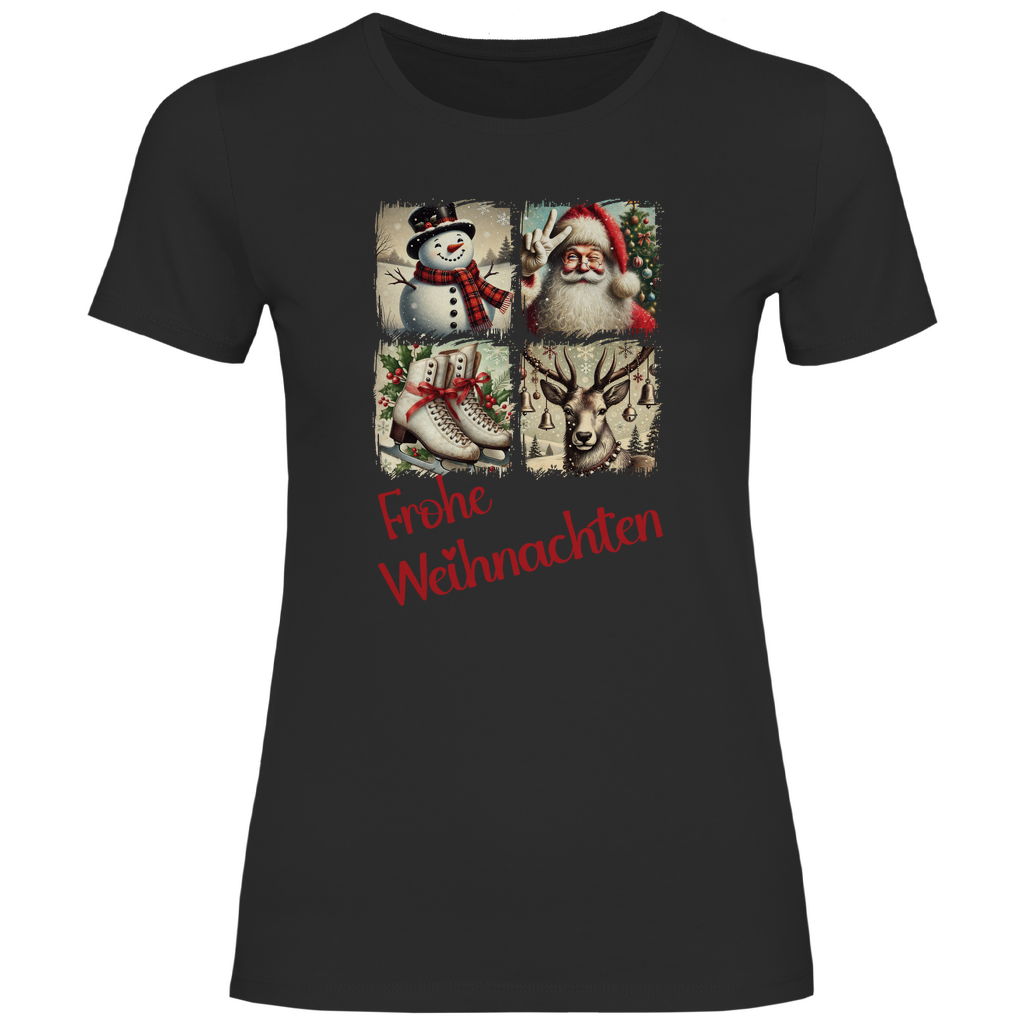 Damen T-Shirt weihnachten-10
