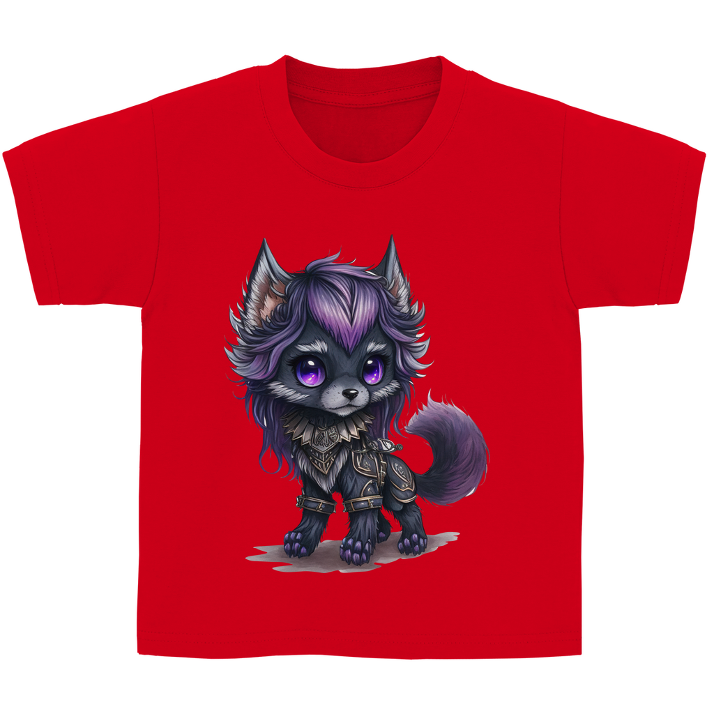 Kinder Basic T-Shirt wolf 02
