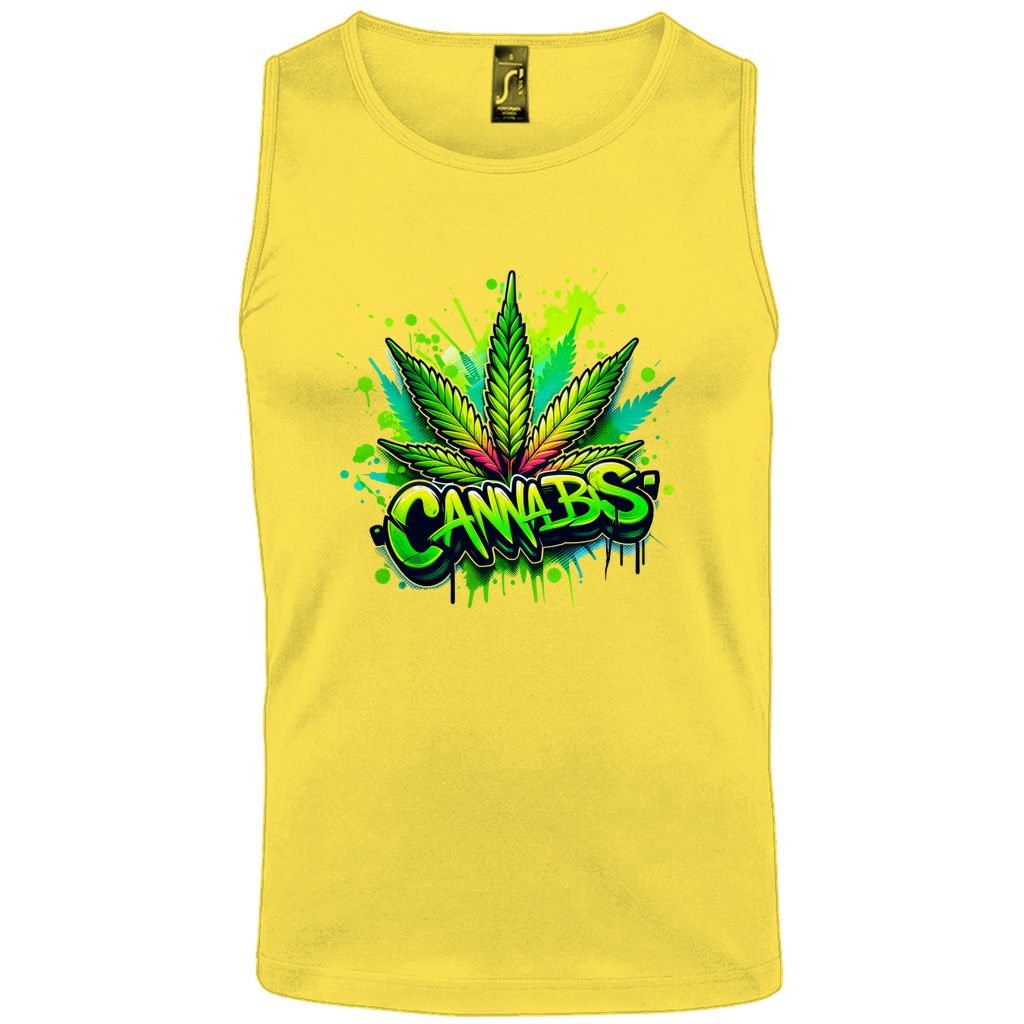Herren Basic Tank Top Canna-01