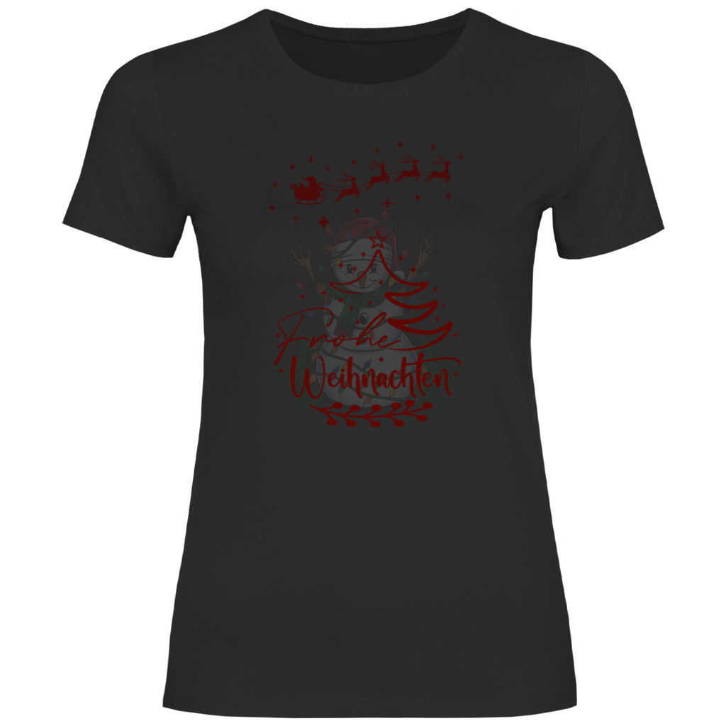 Damen T-Shirt weihnachten-09