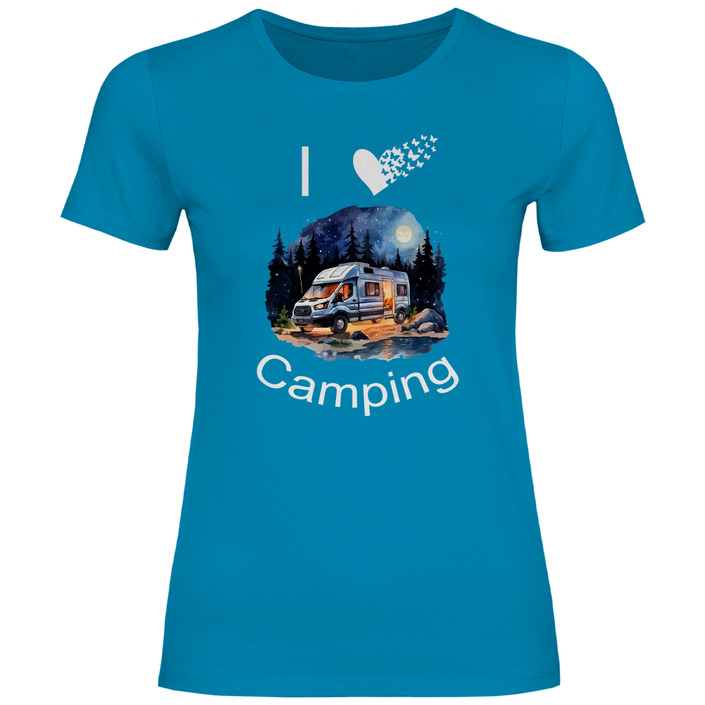 Damen T-Shirt camping-06