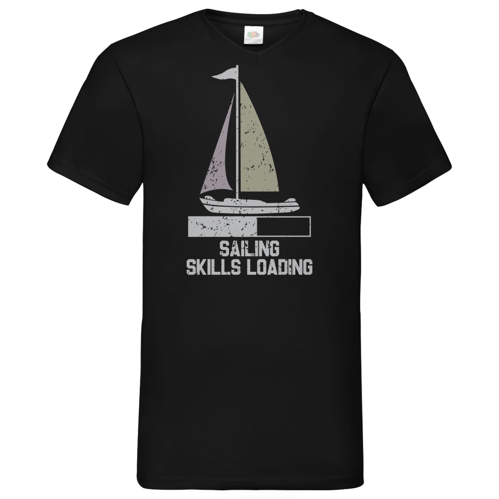 Herren Basic V-Neck T-Shirt Sailing-03