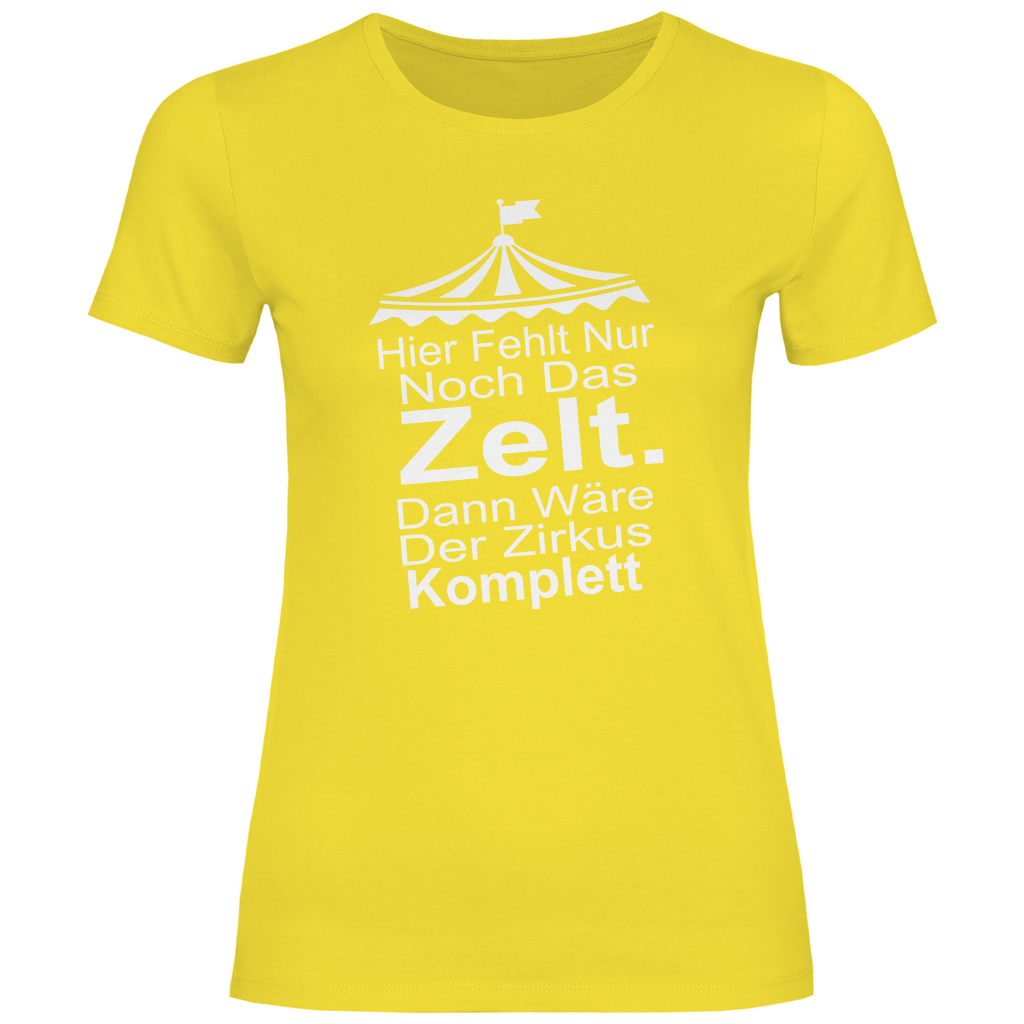 Damen T-Shirt hier fehlt nur noch-w