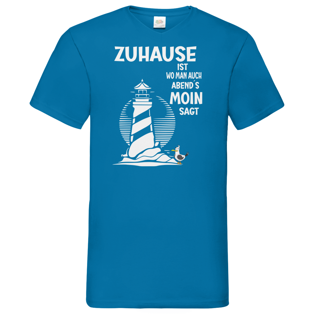 Herren Basic V-Neck T-Shirt spruch011