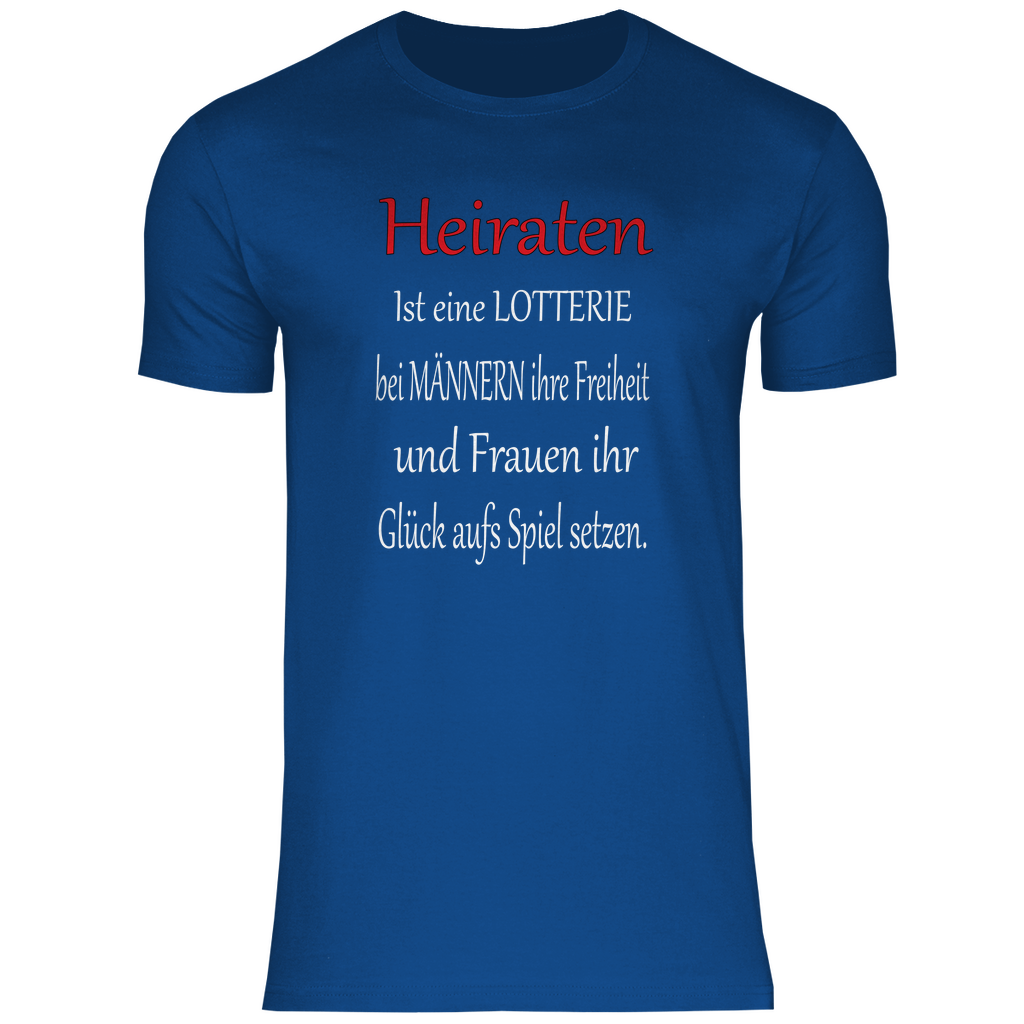 Herren T-Shirt heiraten-w