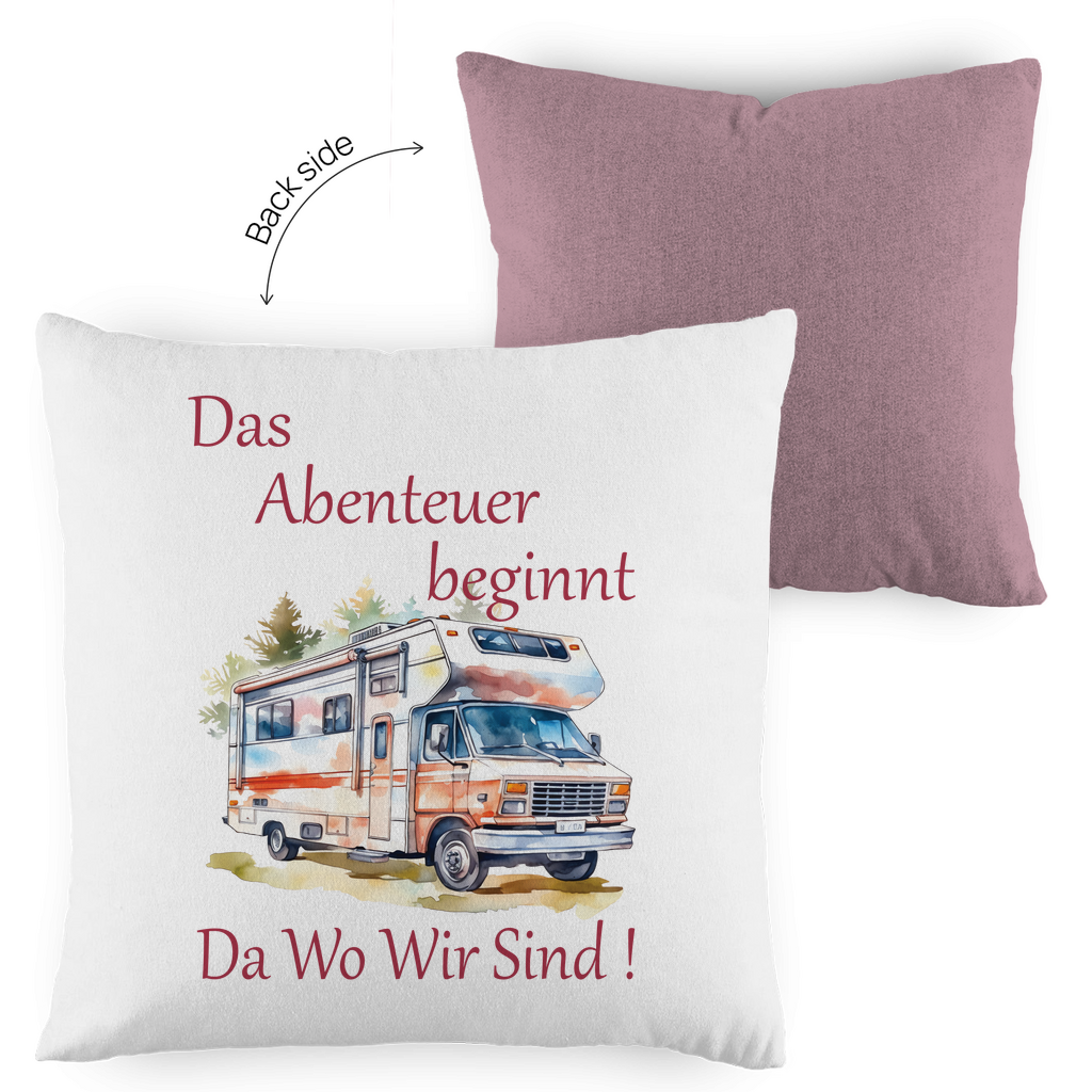 Kopfkissen zweifarbig Das Abenteuer beginnt-01