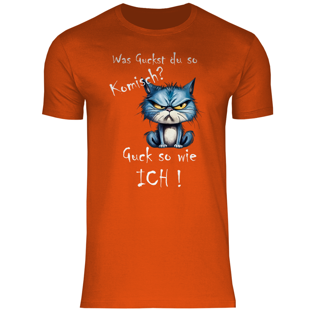 Herren T-Shirt was kuckst du so ?