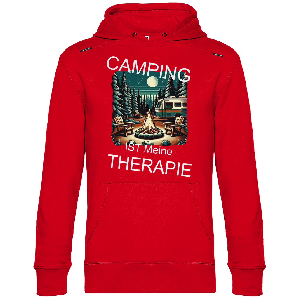 Herren Promo Hoodie Camping-Therapie-01