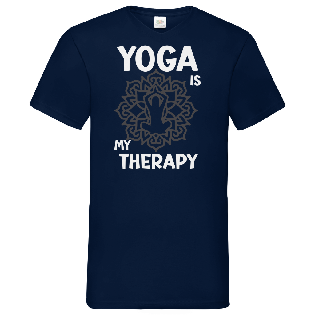 Herren Basic V-Neck T-Shirt YOGA-004