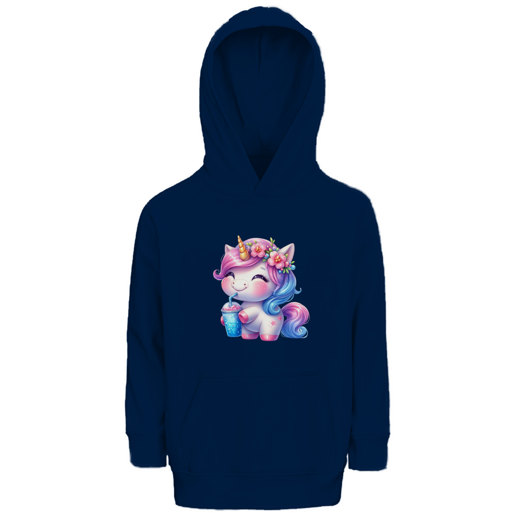 Kinder Premium Bio Hoodie kinder-einhorn-01