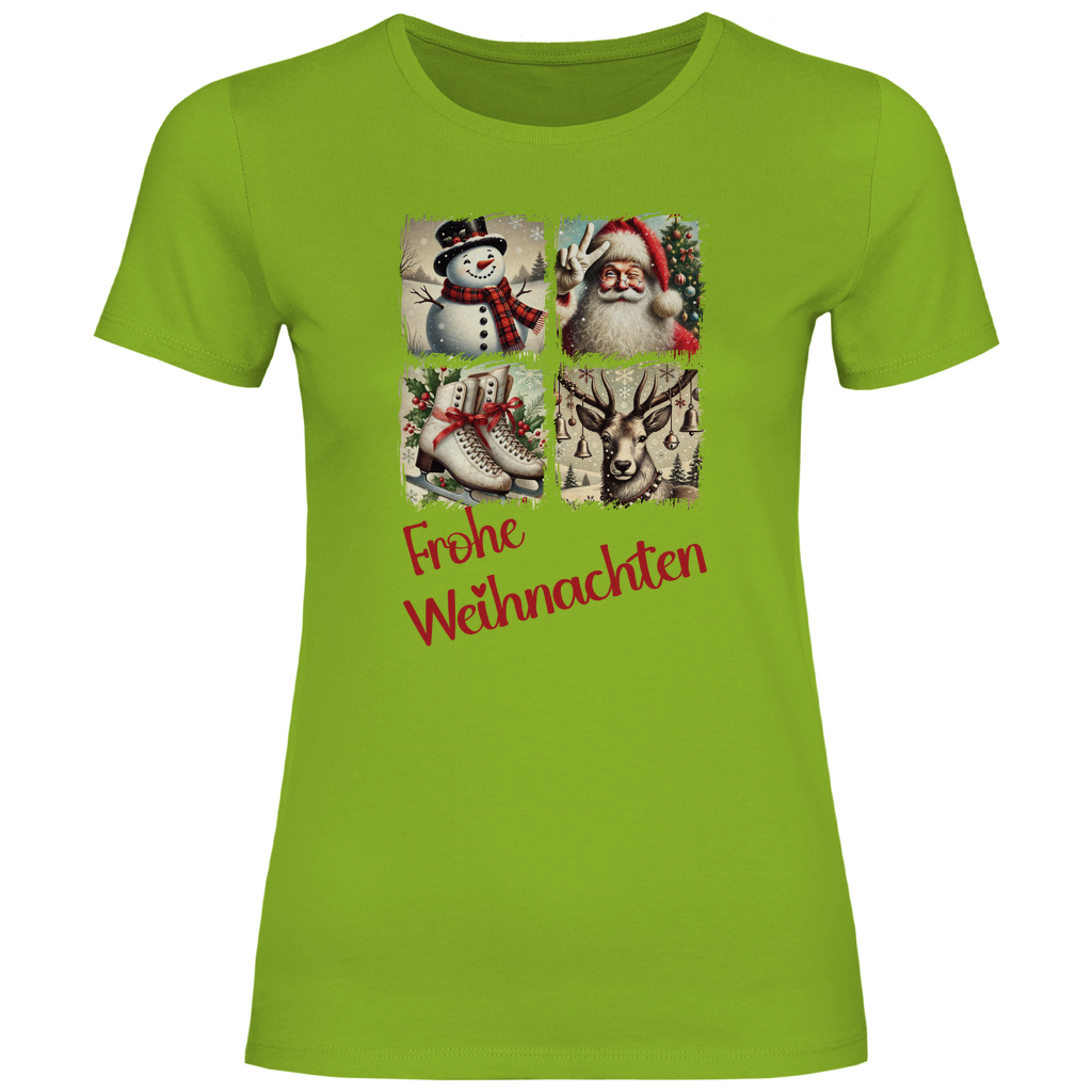 Damen T-Shirt weihnachten-10