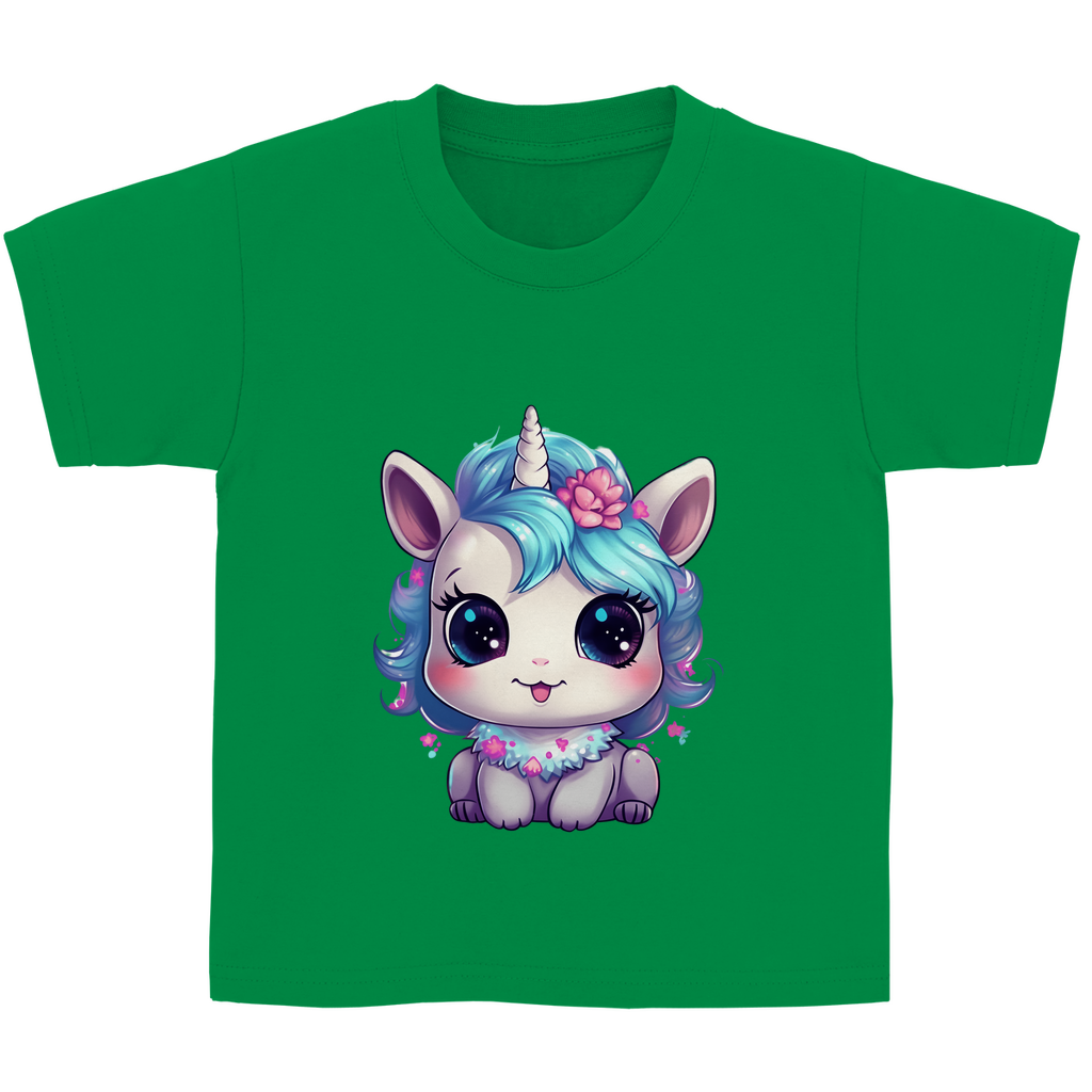 Kinder Basic T-Shirt unicorn-02