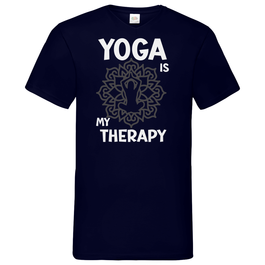Herren Basic V-Neck T-Shirt YOGA-004
