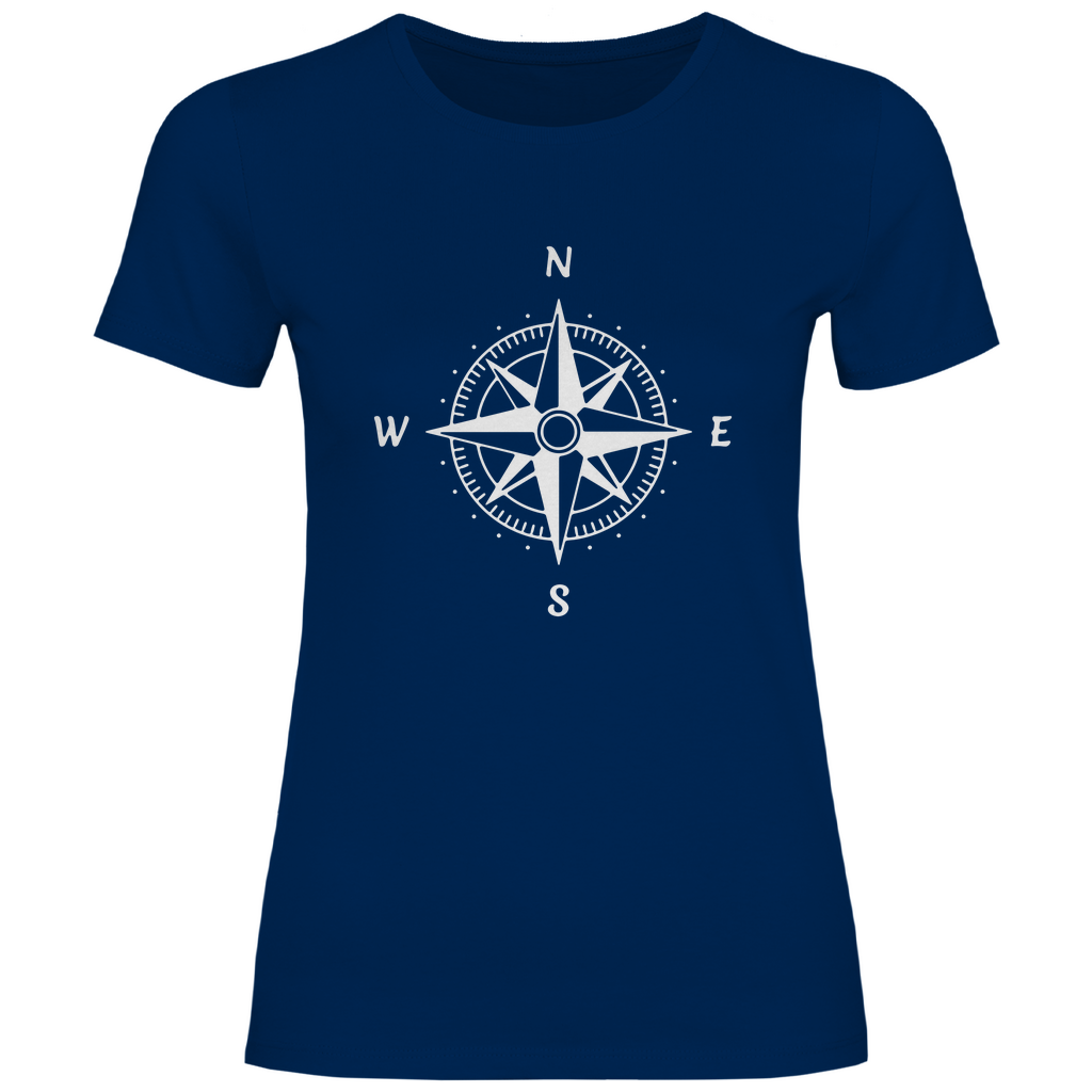 Damen T-Shirt Sailing-kompass-01