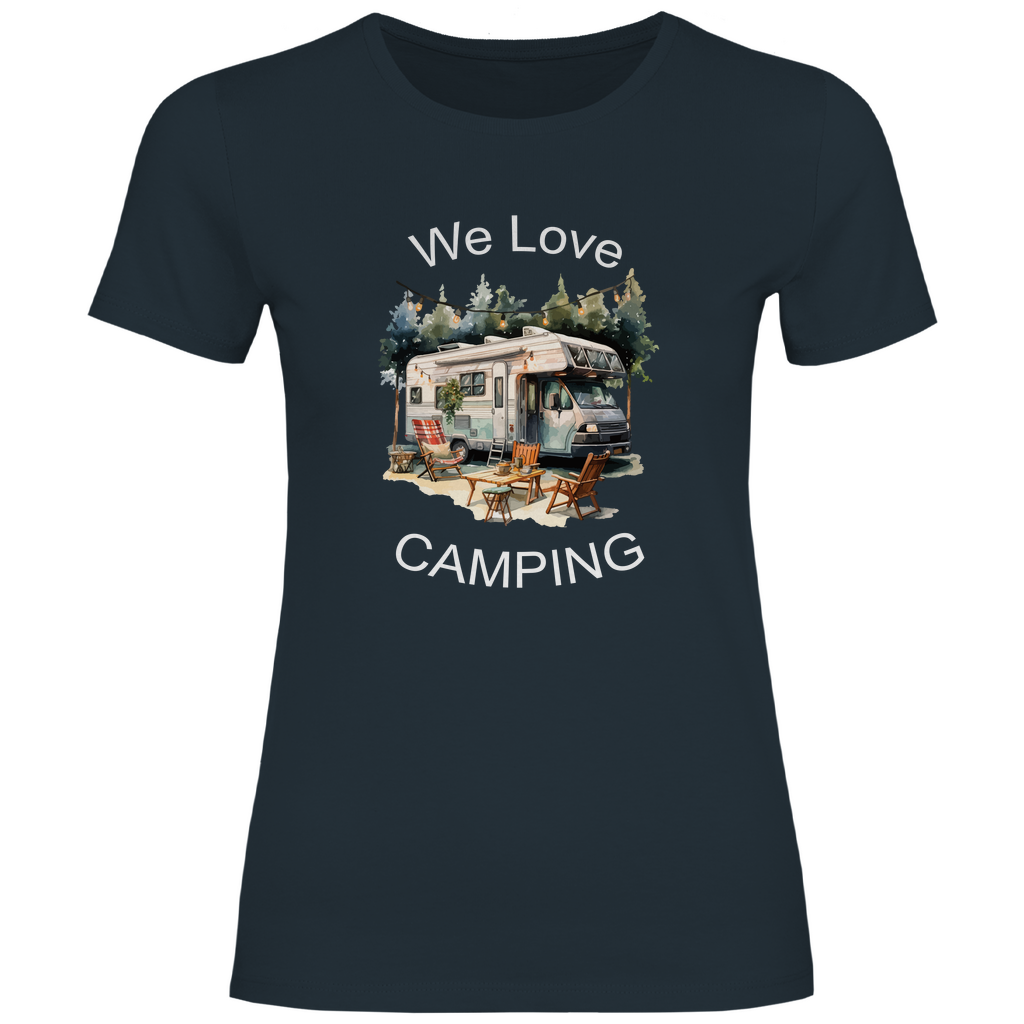 Damen T-Shirt we love camping-01