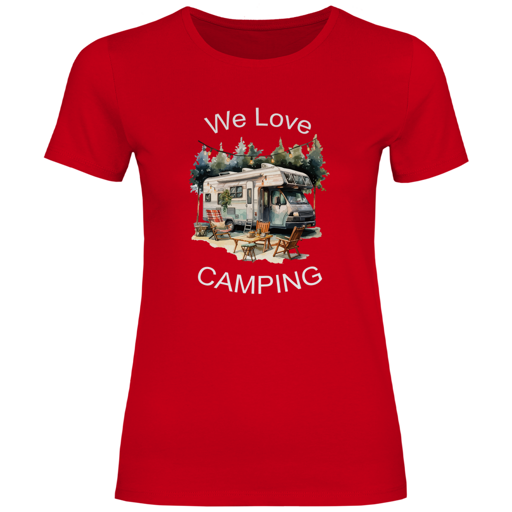 Damen T-Shirt we love camping-01