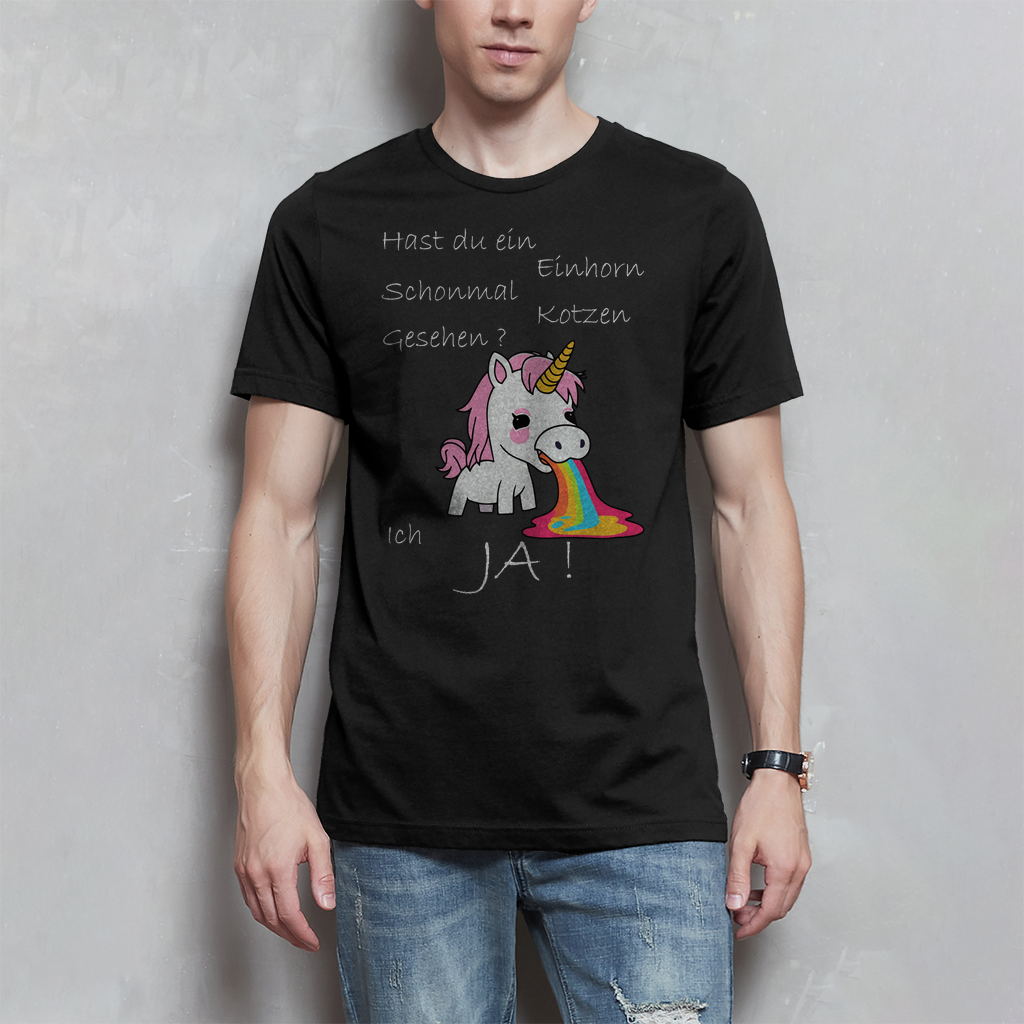 Herren T-Shirt Einhorn-01