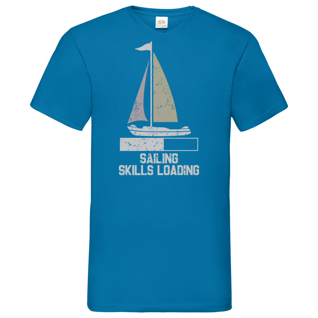Herren Basic V-Neck T-Shirt Sailing-03