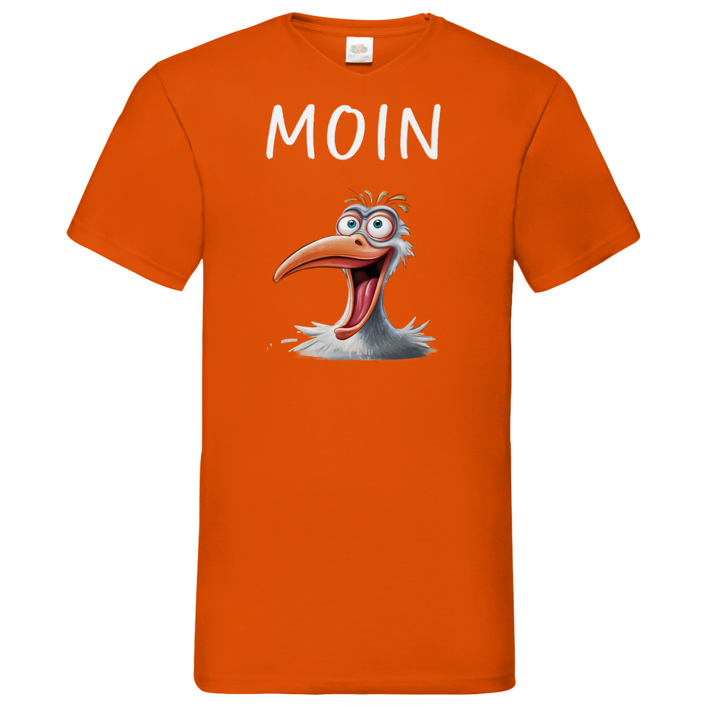 Herren Basic V-Neck T-Shirt MOINMOIN-06