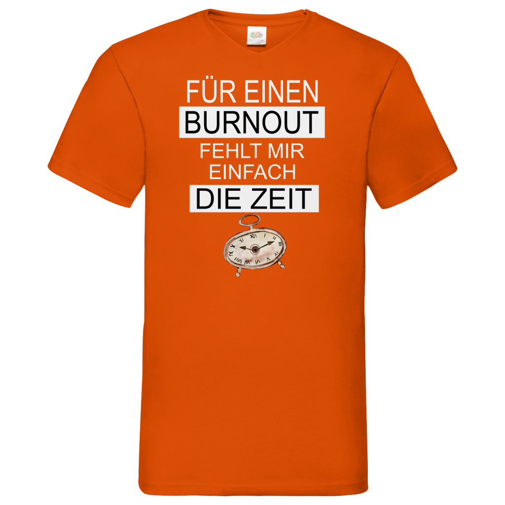 Herren Basic V-Neck T-Shirt für ein burnout-01