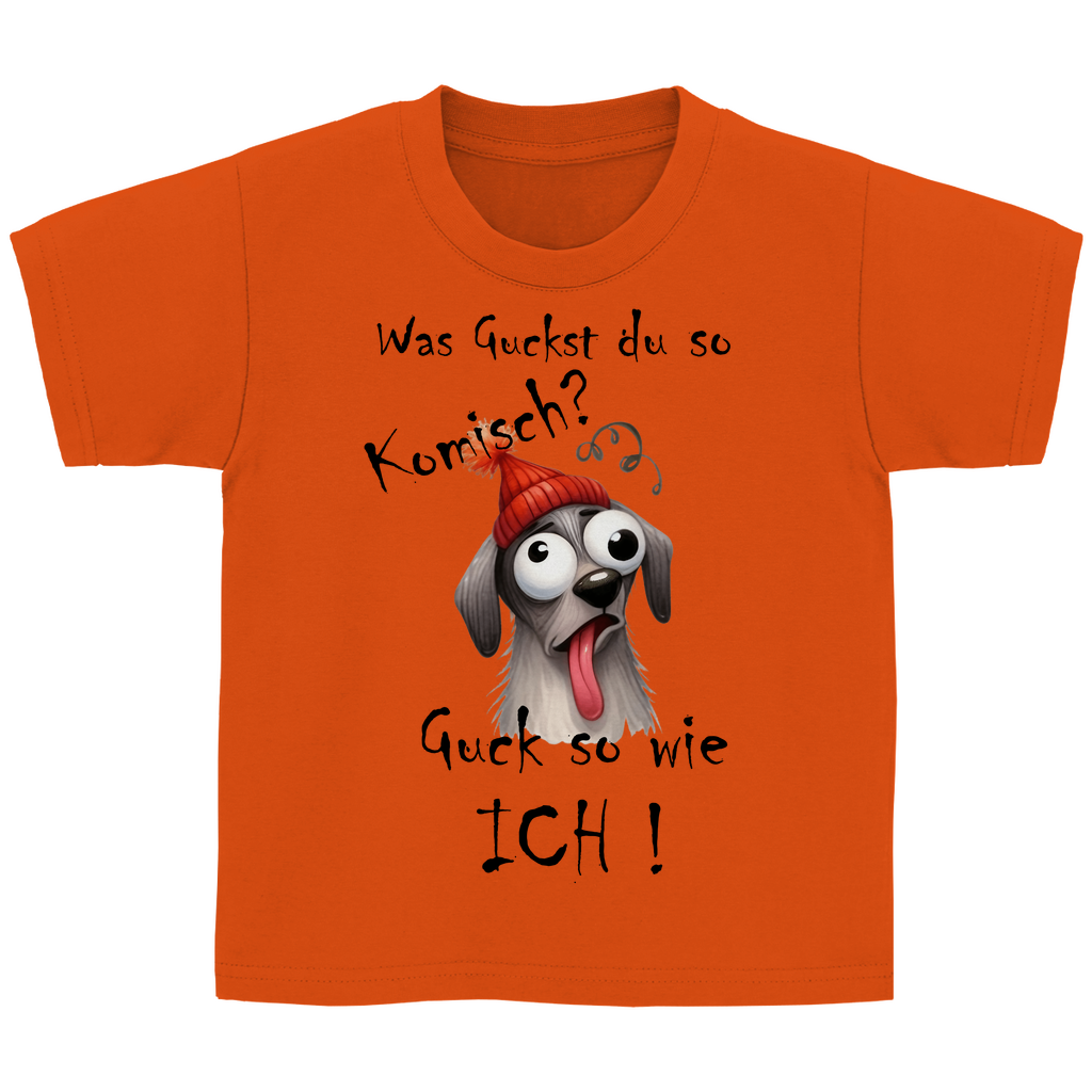 Kinder Basic T-Shirt was kuckst du ? 04S