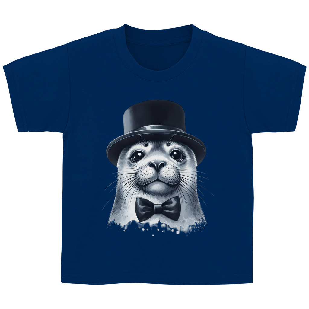 Kinder Basic T-Shirt Seehund-03
