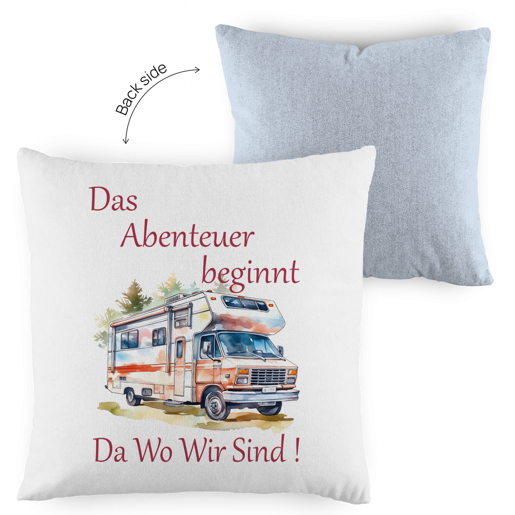 Kopfkissen zweifarbig Das Abenteuer beginnt-01
