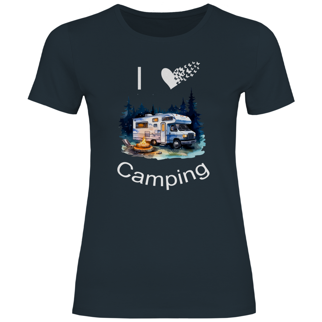 Damen T-Shirt camping-07