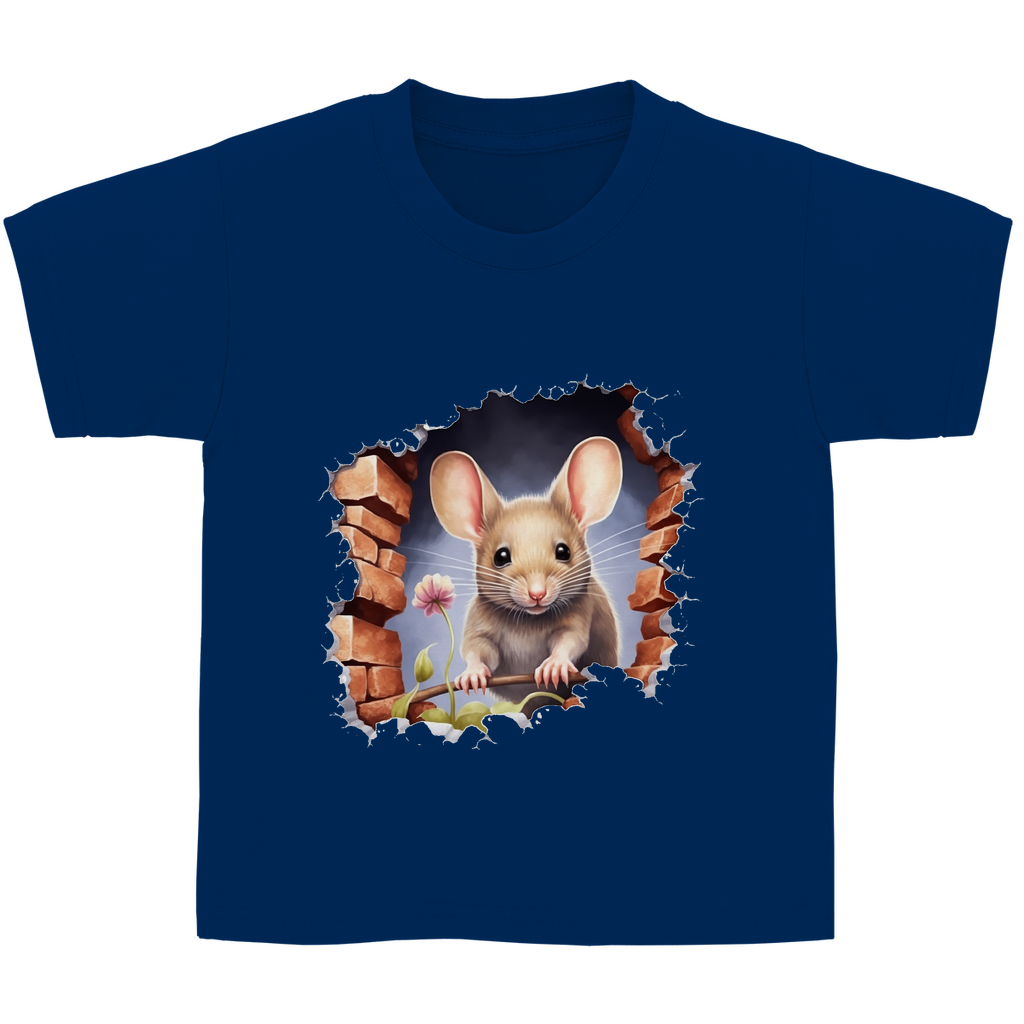 Kinder Basic T-Shirt maus-03