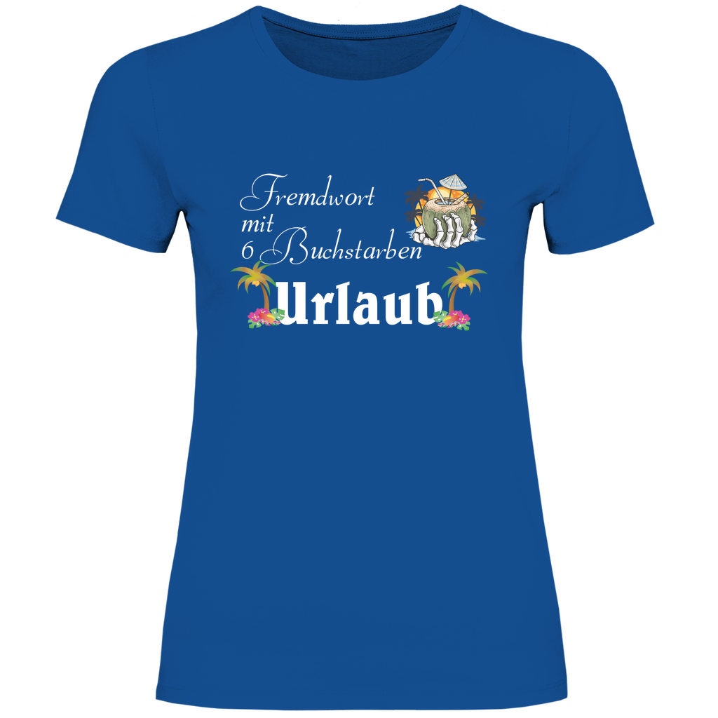 Damen T-Shirt Urlaub