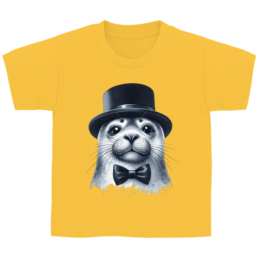 Kinder Basic T-Shirt Seehund-03