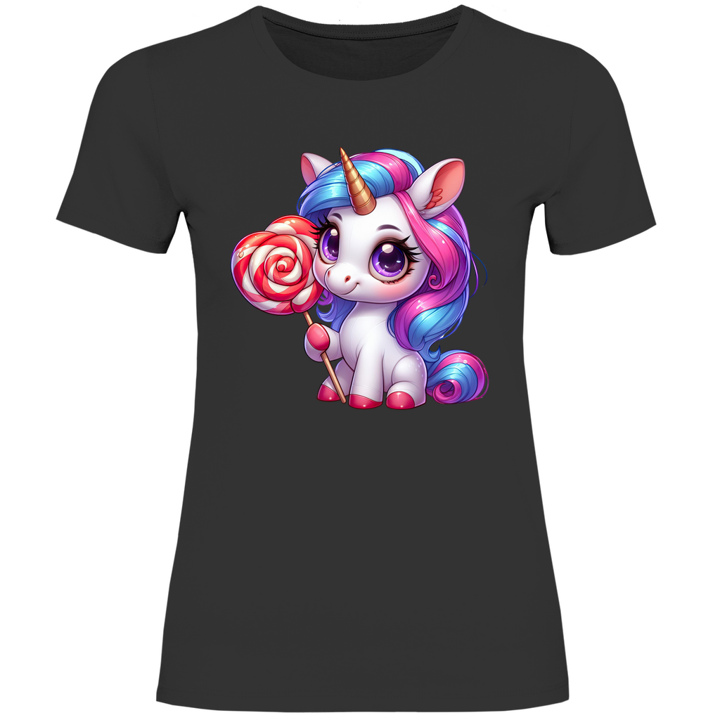 Damen T-Shirt Einhorn-02
